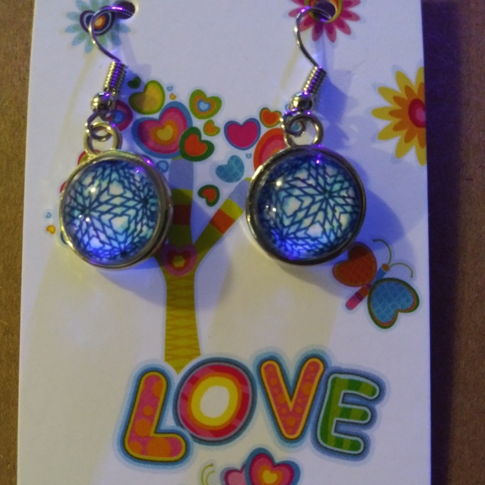 Handmade cabochon earrings